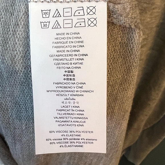 LUSH Womens Grey Sweater with Sheer back and Lace trim Size Large Business - Picture 5 of 5